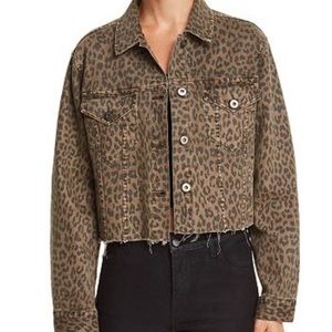 Pistola Naha leopard cropped jacket